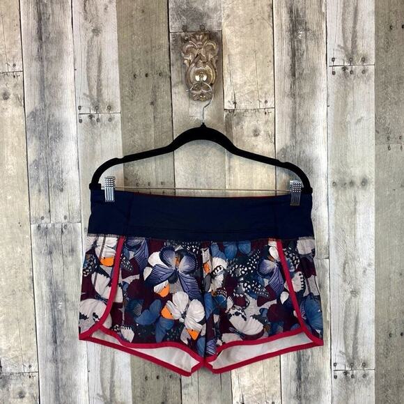 Lululemon Run-Speed Short in Biggie So Fly Butterfly Size 8. - Picture 2 of 16